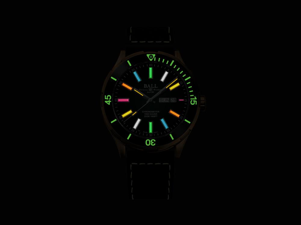 Montre Automatique Ball Roadmaster Marvelight Bronze, DM3070B-L3CJ-GRR