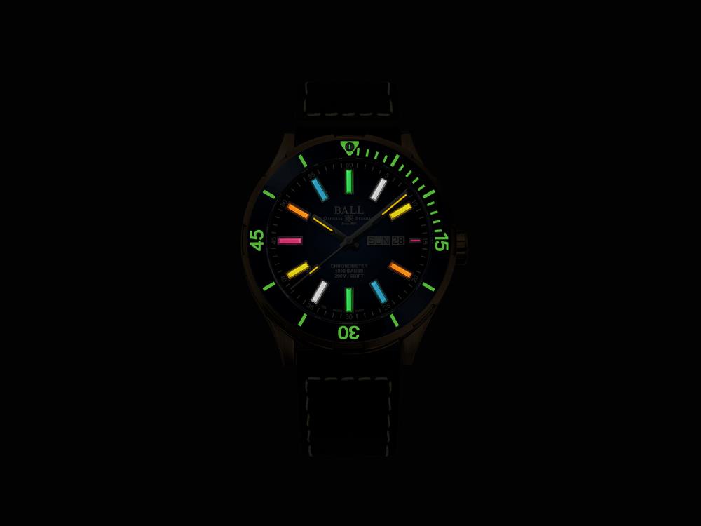 Montre Automatique Ball Roadmaster Marvelight Bronze, DM3070B-L4CJ-BER