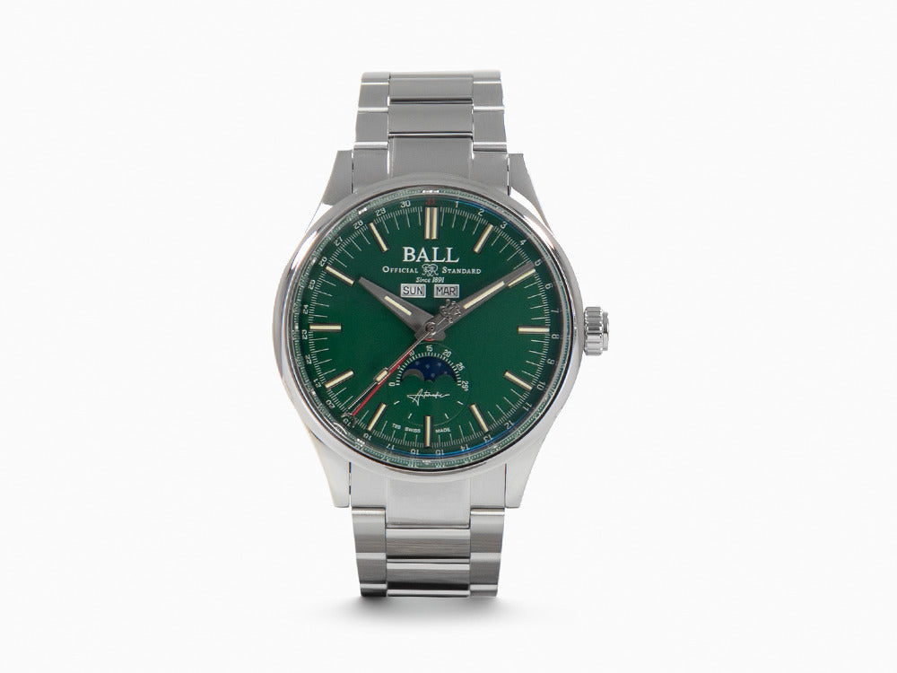 Montre Automatique Ball Engineer II Moon Calendar, Vert, 40mm, NM3016C-S1J-GR