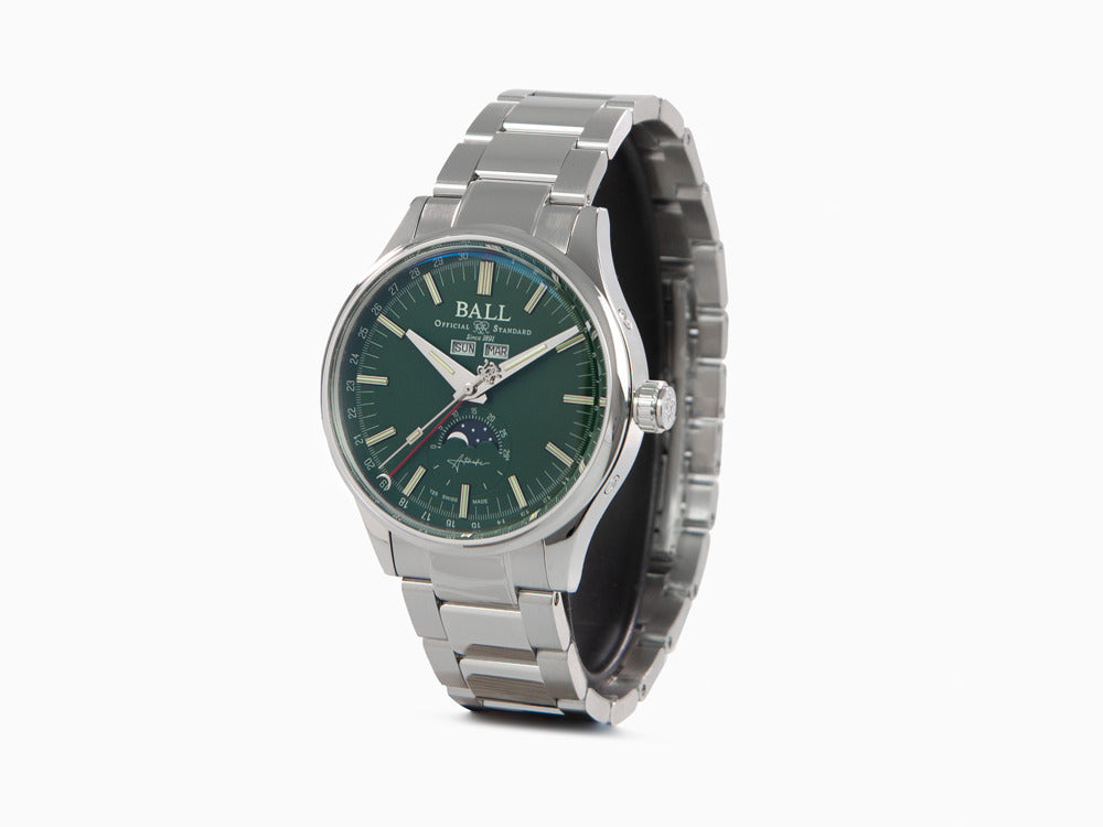 Montre Automatique Ball Engineer II Moon Calendar, Vert, 40mm, NM3016C-S1J-GR