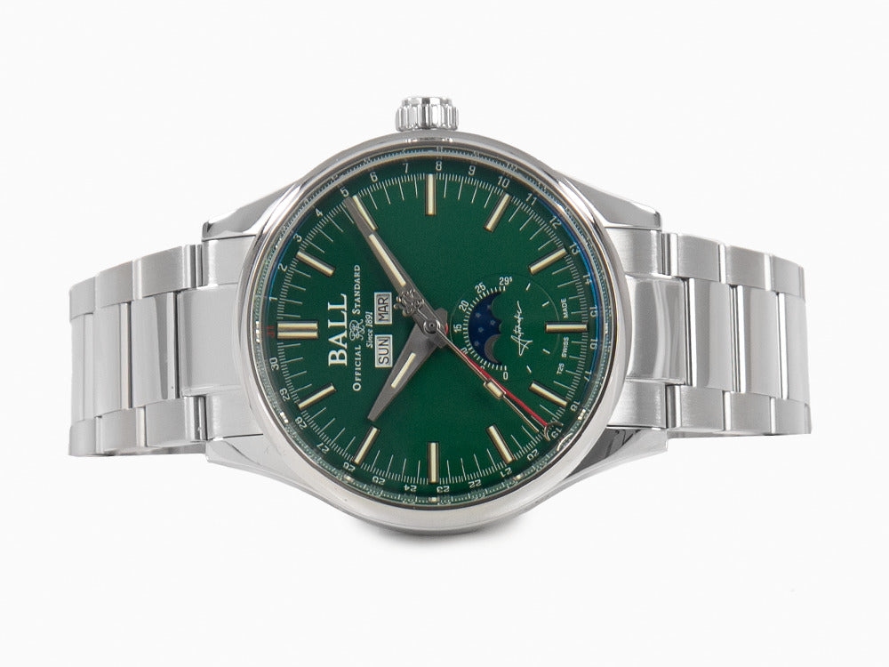 Montre Automatique Ball Engineer II Moon Calendar, Vert, 40mm, NM3016C-S1J-GR