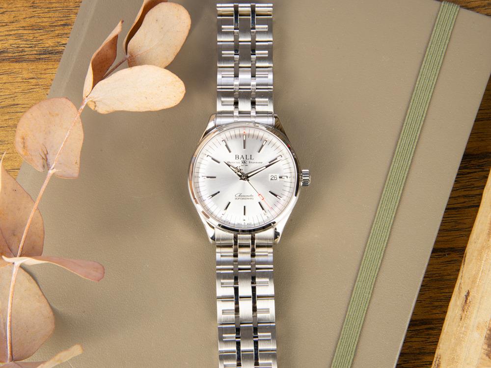 Montre Automatique Ball Trainmaster Manufacture 80 hours, COSC, NM3280D-S1CJ-SL