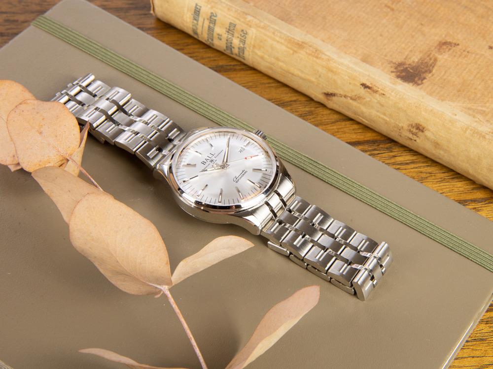 Montre Automatique Ball Trainmaster Manufacture 80 hours, COSC, NM3280D-S1CJ-SL