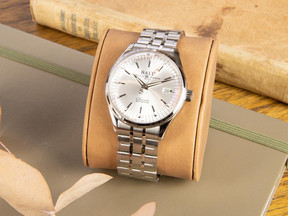 Montre Automatique Ball Trainmaster Manufacture 80 hours, COSC, NM3280D-S1CJ-SL