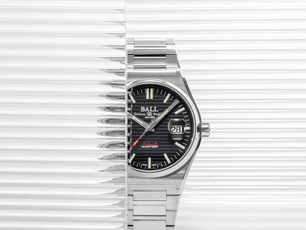 Montre Automatique Ball Roadmaster Perseverer, Noir, 40 mm, NM9050C-S1-BK