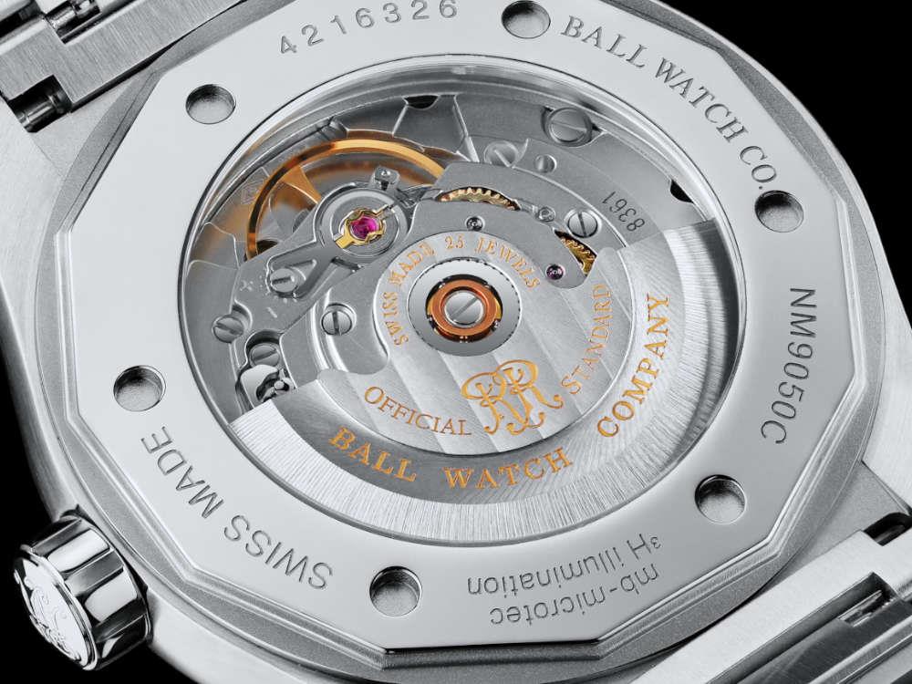 Montre Automatique Ball Roadmaster Perseverer, Noir, 40 mm, NM9050C-S1-BK