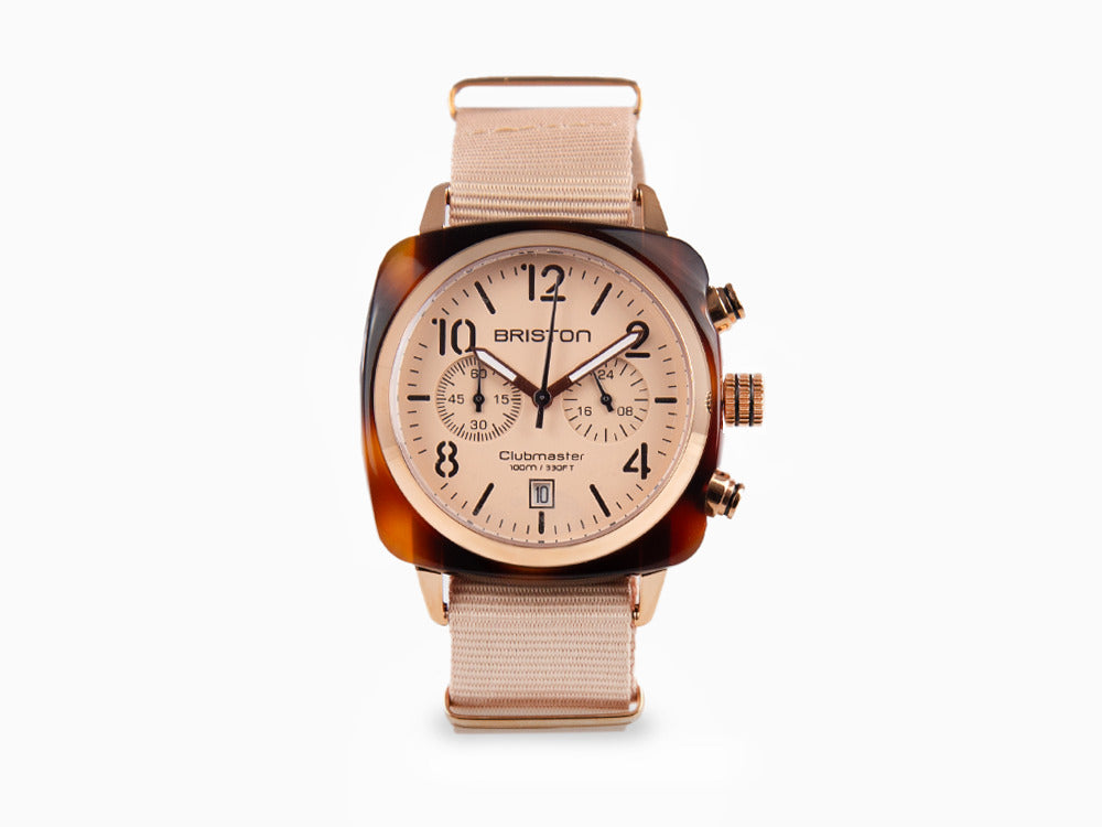 Montre à Quartz Briston Clubmaster Classic Terracotta, 40 mm, 20140.PRA.T.36.NTN