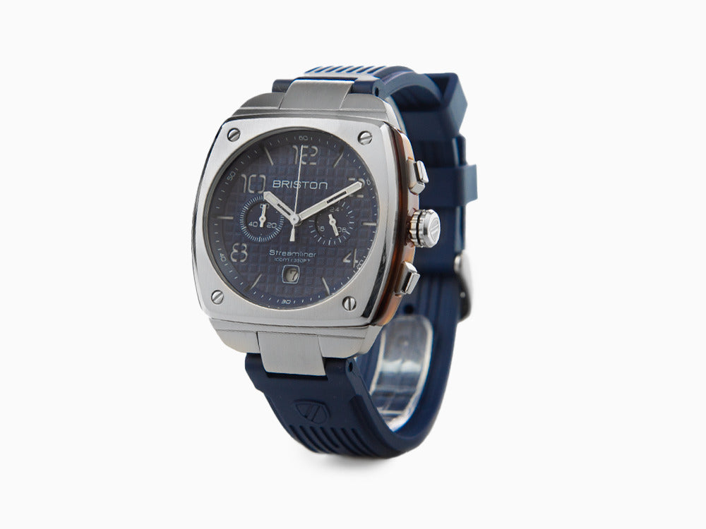 Montre à Quartz Briston Streamliner Urban, Bleu, 42 mm, 22142.S.T.15.RNB