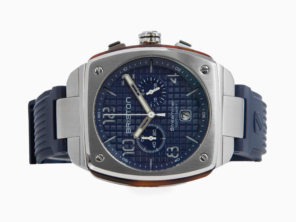 Montre à Quartz Briston Streamliner Urban, Bleu, 42 mm, 22142.S.T.15.RNB