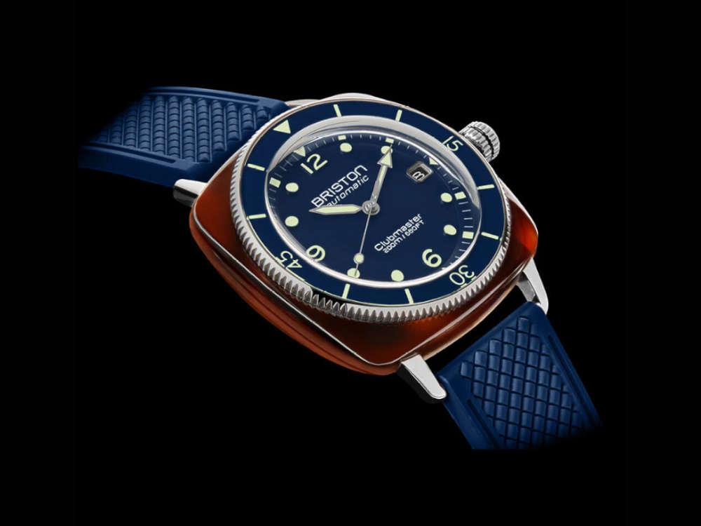 Montre Automatique Briston Clubmaster Legend Diver, Bleu, 241740.SA.T.15.FNB