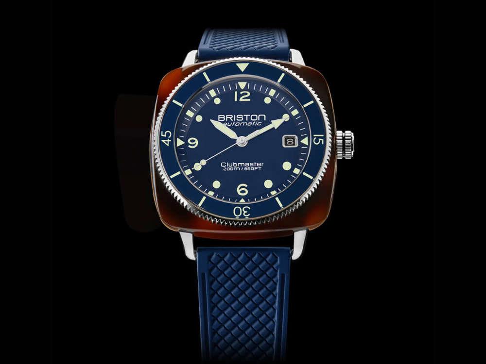 Montre Automatique Briston Clubmaster Legend Diver, Bleu, 241740.SA.T.15.FNB