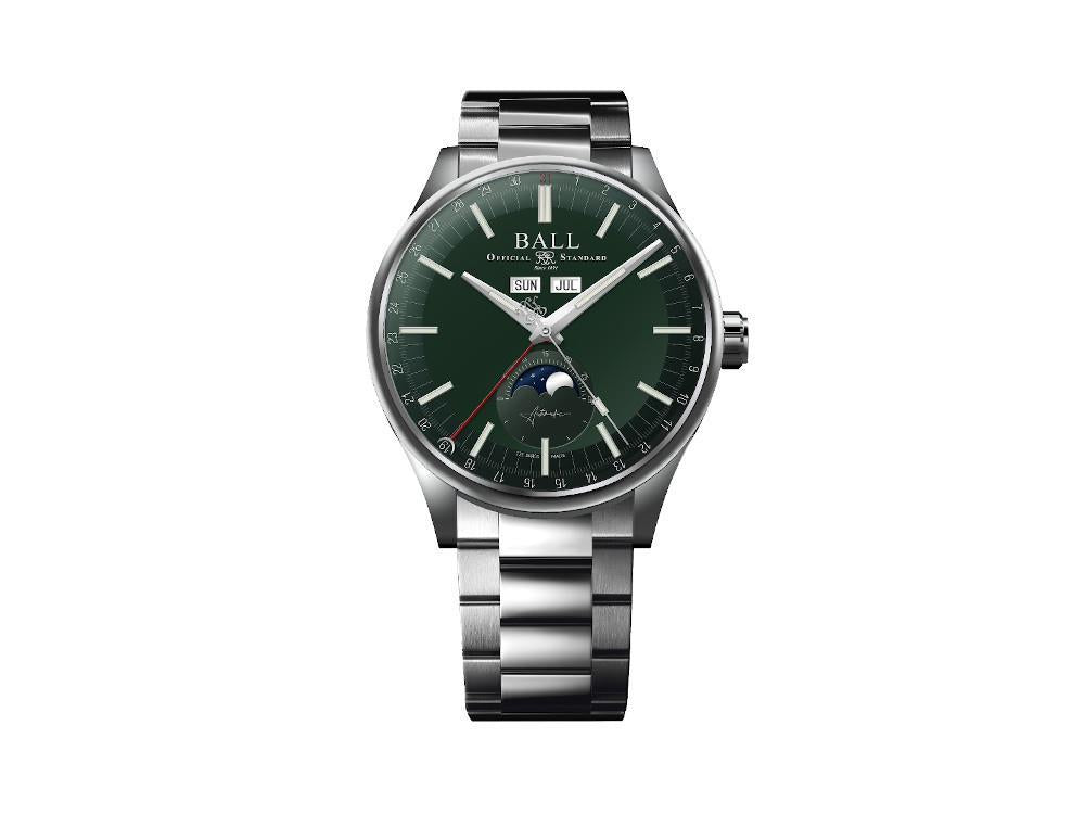 Montre Automatique Ball Engineer II Moon Calendar, Vert, 40mm, NM3016C-S1J-GR