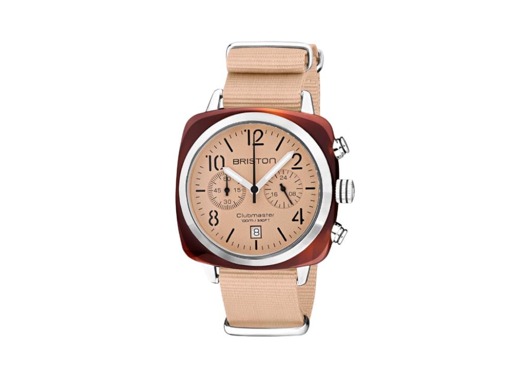 Montre Briston Clubmaster Classic Terracotta, Acétate, 40 mm, 20140.SA.T.36.NTN