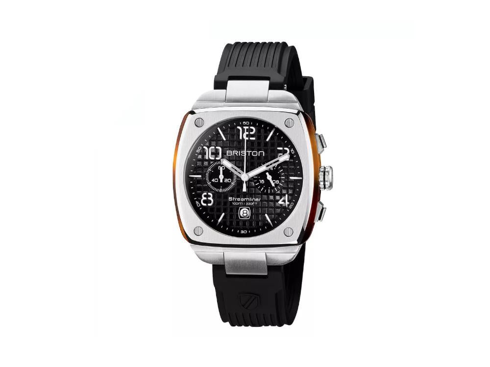 Montre à Quartz Briston Streamliner Urban, Noir, 42 mm, 22142.S.T.1.RB