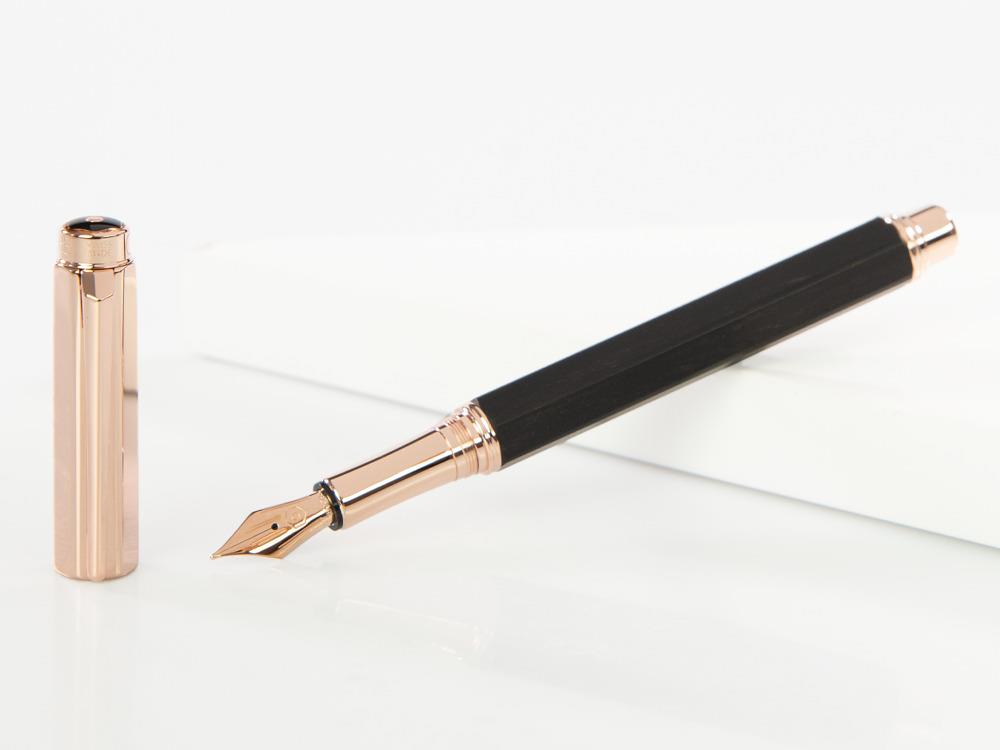 Stylo Plume Caran d´Ache Varius Ebony, PVD Or Rosé, Marron, 4490.142