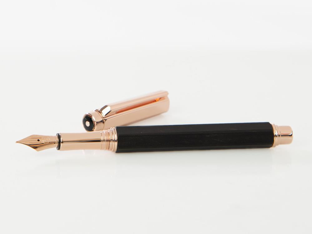 Stylo Plume Caran d´Ache Varius Ebony, PVD Or Rosé, Marron, 4490.142
