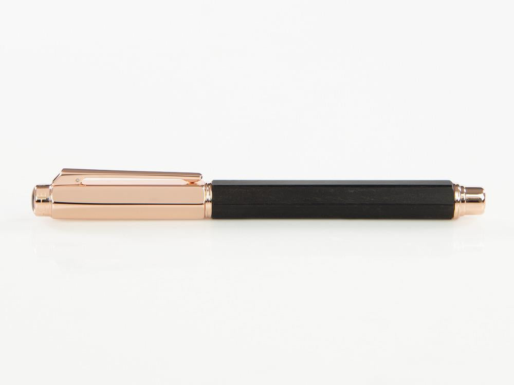 Stylo Plume Caran d´Ache Varius Ebony, PVD Or Rosé, Marron, 4490.142
