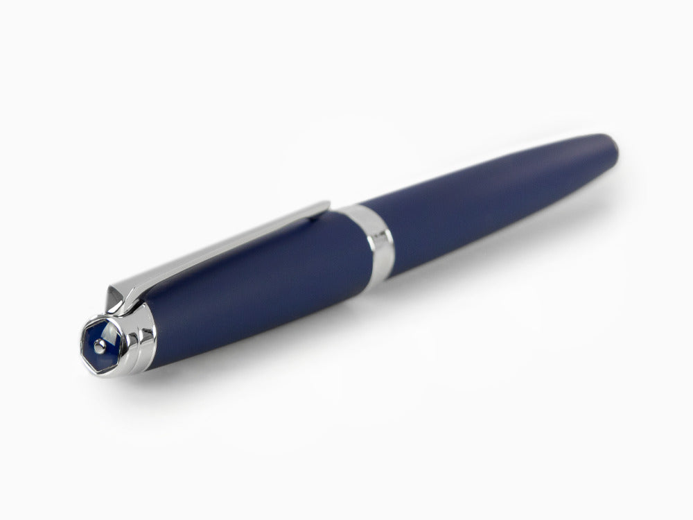 Roller Caran d'Ache Léman Blue Night Matt, Laque Mate, Bleu, Rhodium, 4779.449