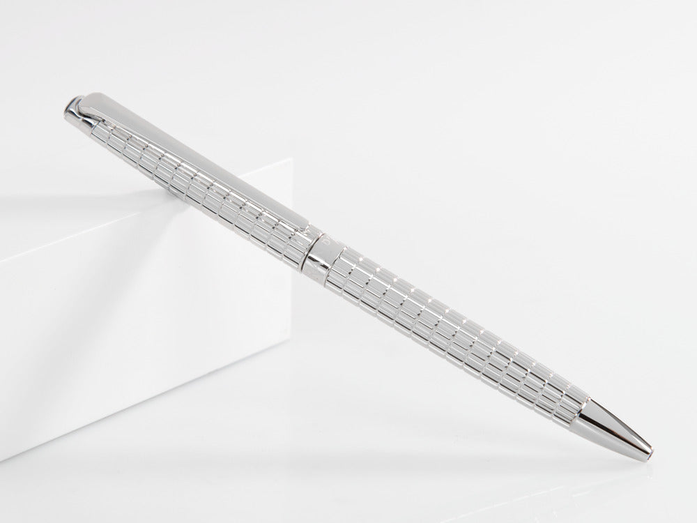 Stylo bille Caran d'Ache Léman Slim Lights, Rhodium, Argent, 4781.386