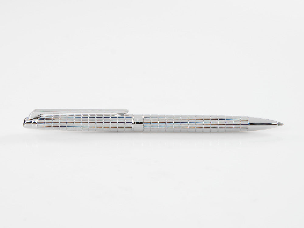 Stylo bille Caran d'Ache Léman Slim Lights, Rhodium, Argent, 4781.386