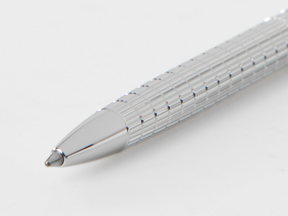Stylo bille Caran d'Ache Léman Slim Lights, Rhodium, Argent, 4781.386