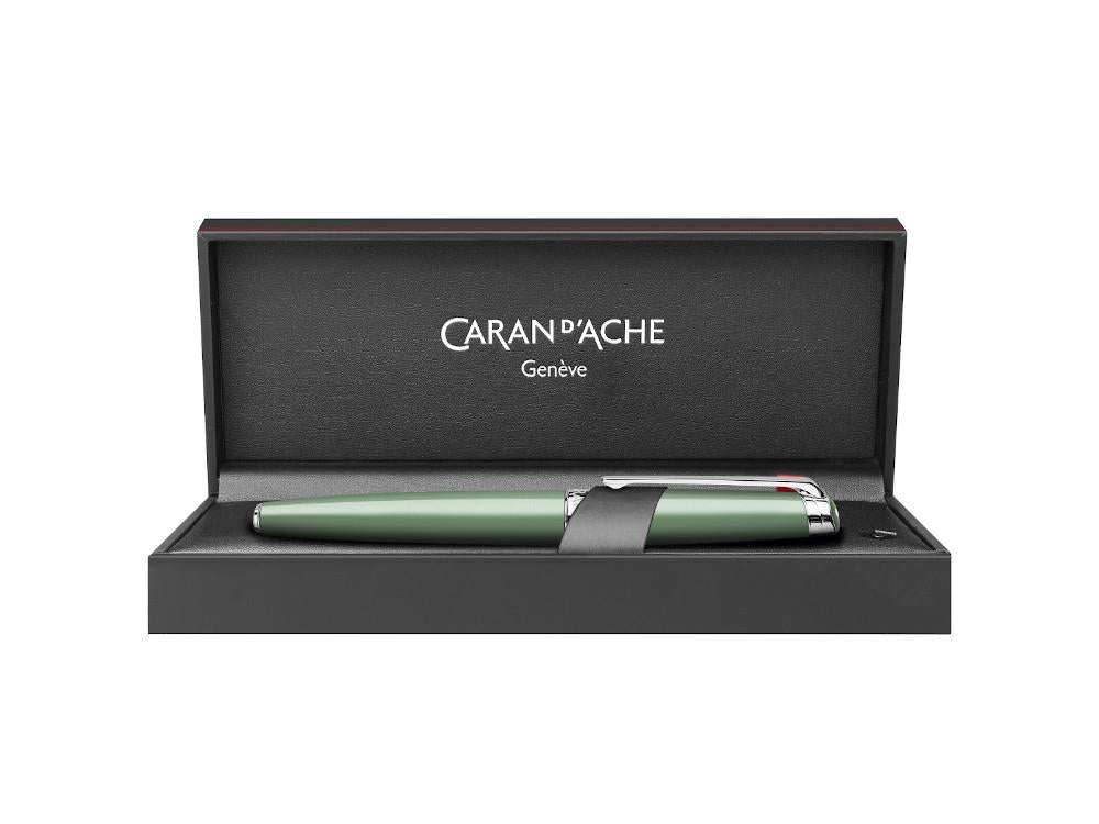 Stylo Plume Caran d'Ache Léman Slim Vert de Gris, Laiton, Vert, 4791.713