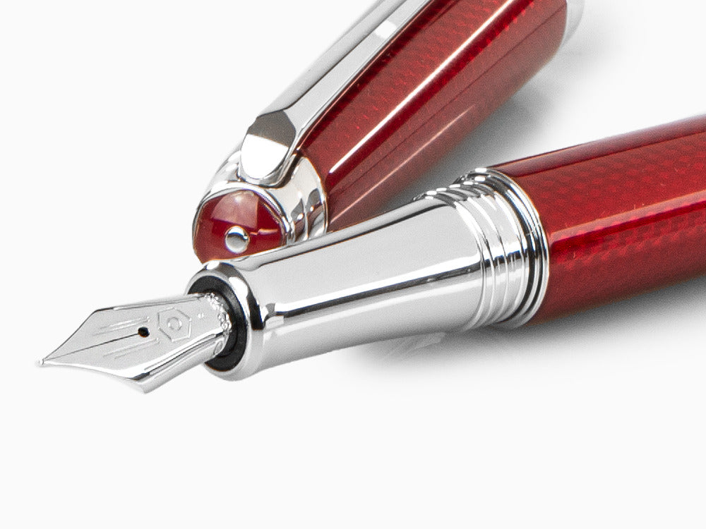 Stylo Plume Caran d´Ache Léman Rouge Carmin, Rhodium, Rouge, 4799.580