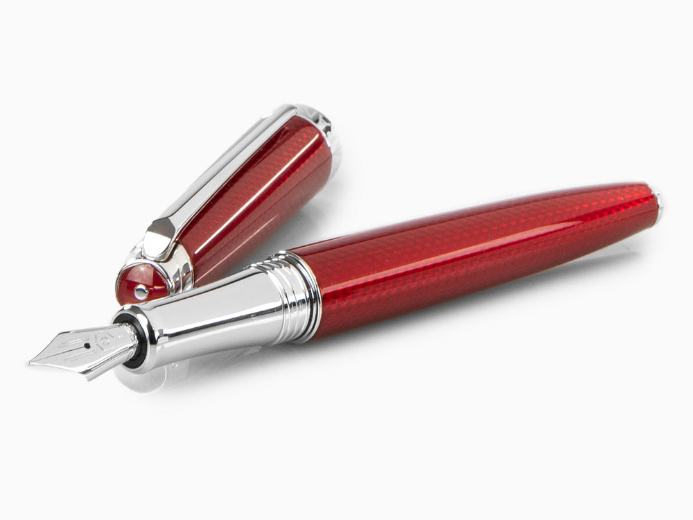 Stylo Plume Caran d´Ache Léman Rouge Carmin, Rhodium, Rouge, 4799.580