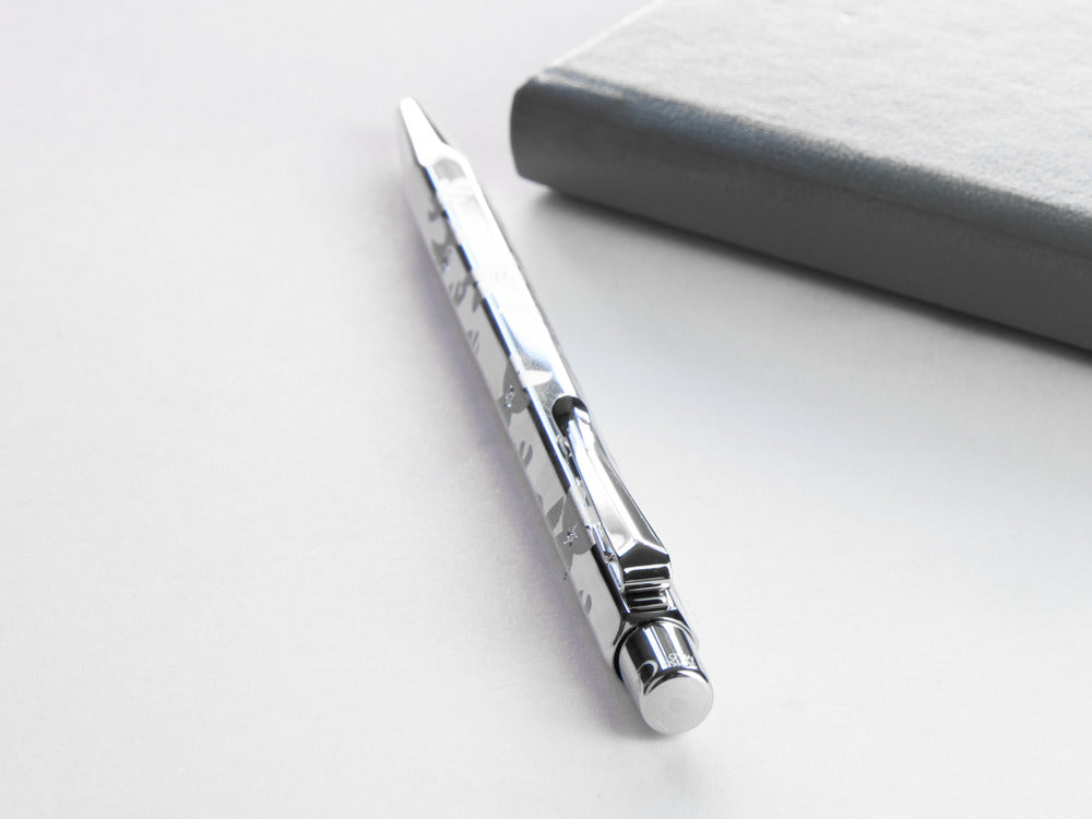 Stylo bille Caran d´Ache Ecridor Flowers, Palladium, Argent, 890.017