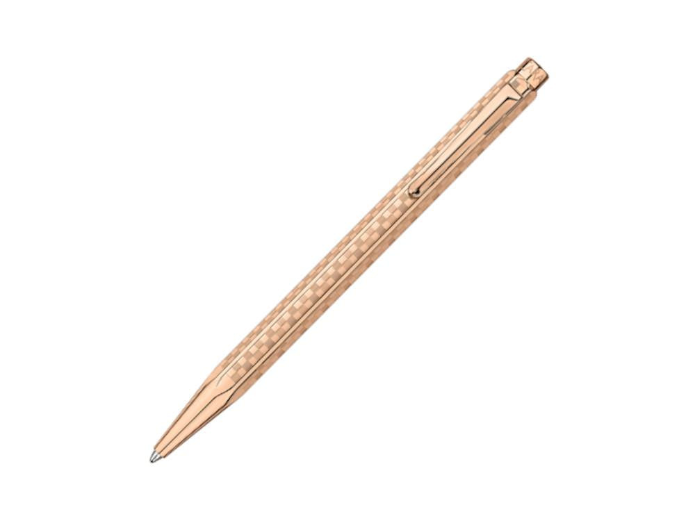 Stylo bille Caran d'Ache Ecridor Damier, Laiton, Or Rose, 898.567