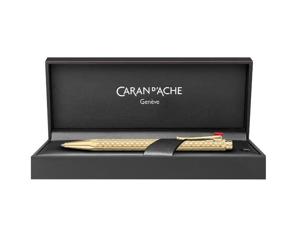 Stylo bille Caran d'Ache Damier Ecridor, Laiton, Doré, 898.568,