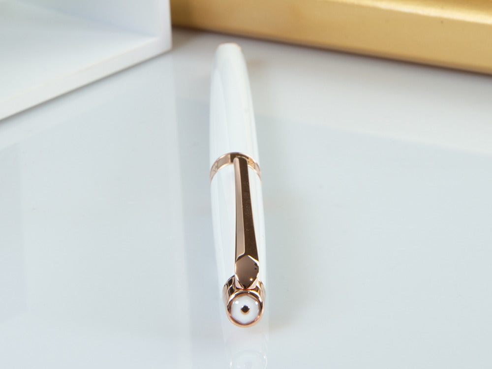 Stylo Plume Caran d´Ache Léman Slim White Rosegold, Blanc, C4791.001