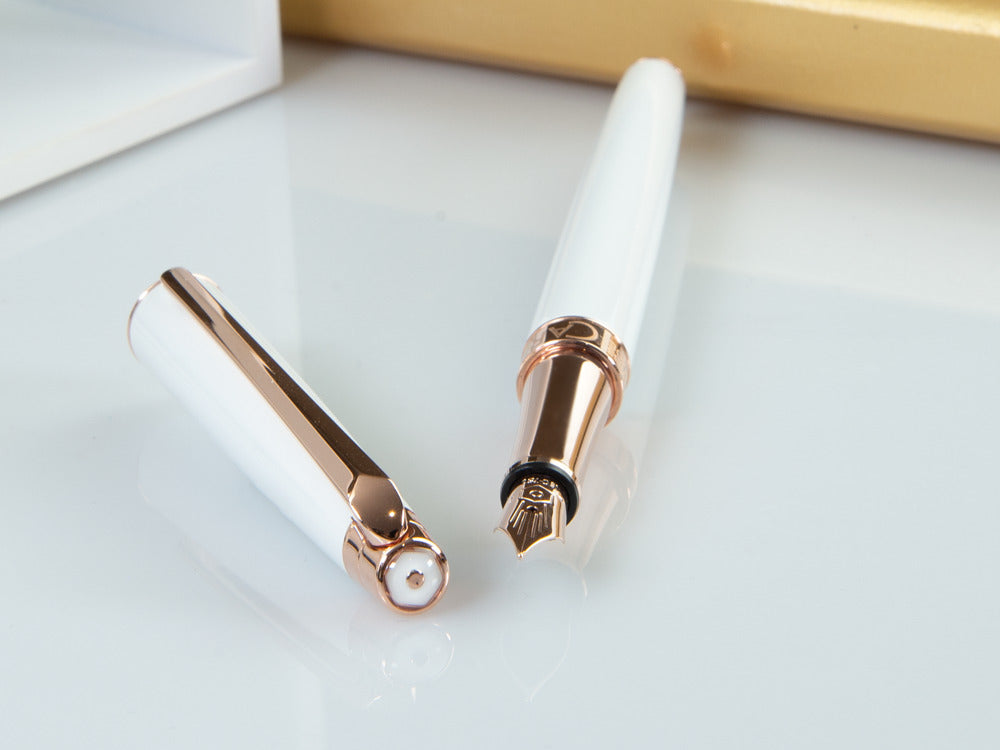 Stylo Plume Caran d´Ache Léman Slim White Rosegold, Blanc, C4791.001