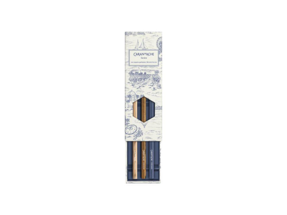 Coffret de crayons graphite parfumés Caran d'Ache Toile de Jouy, CC0361.026