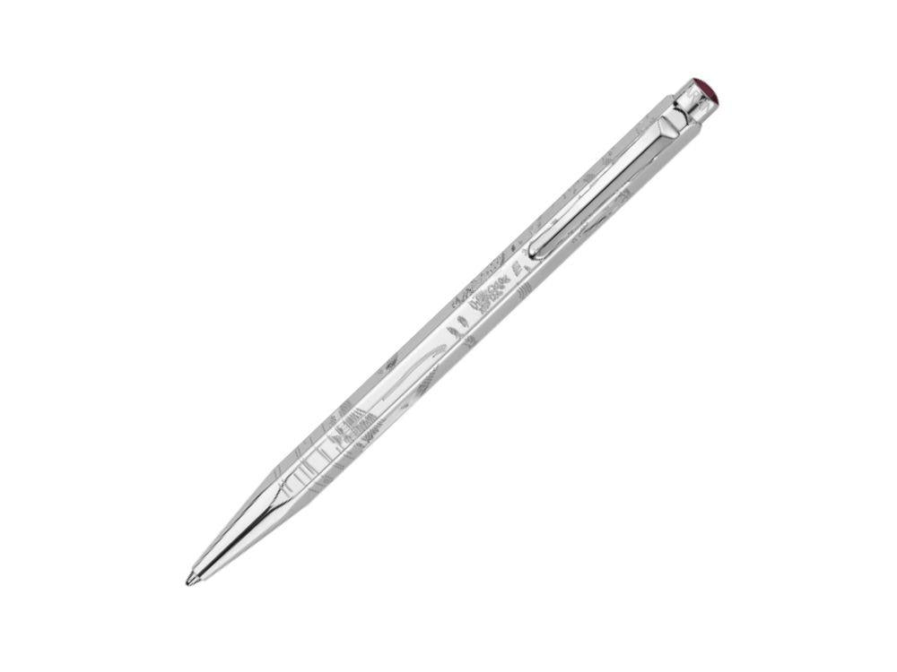 Stylo bille Caran d'Ache Ecridor Toile de Jouy & Leather Case, CC0890.026,