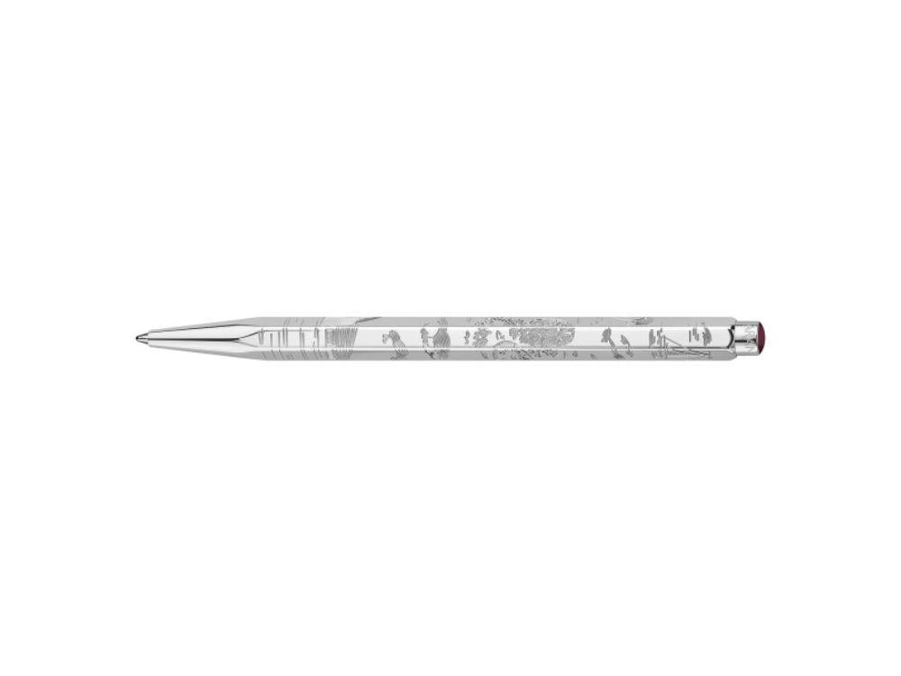 Stylo bille Caran d'Ache Ecridor Toile de Jouy & Leather Case, CC0890.026,