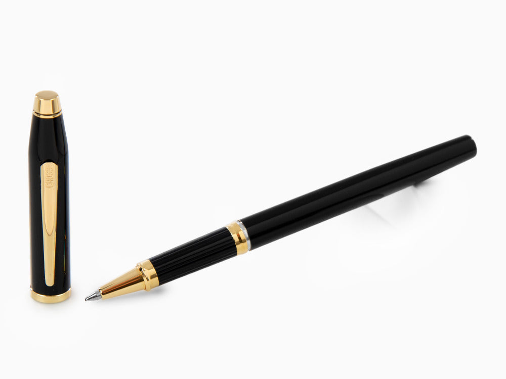 Roller Cross Century II, Laque, Noir, Plaqué Or 23K, 414-1