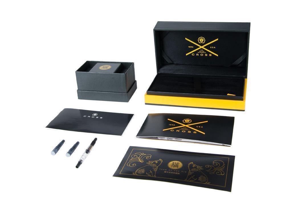 Roller Cross Townsend Year of the Pig 2019, Laque, Rouge, Or 23K, AT0045-55