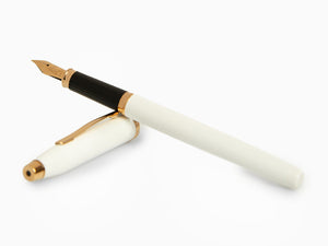 Stylo Plume Cross Century II, Laque perle blanche, Or Rosé, AT0086-113