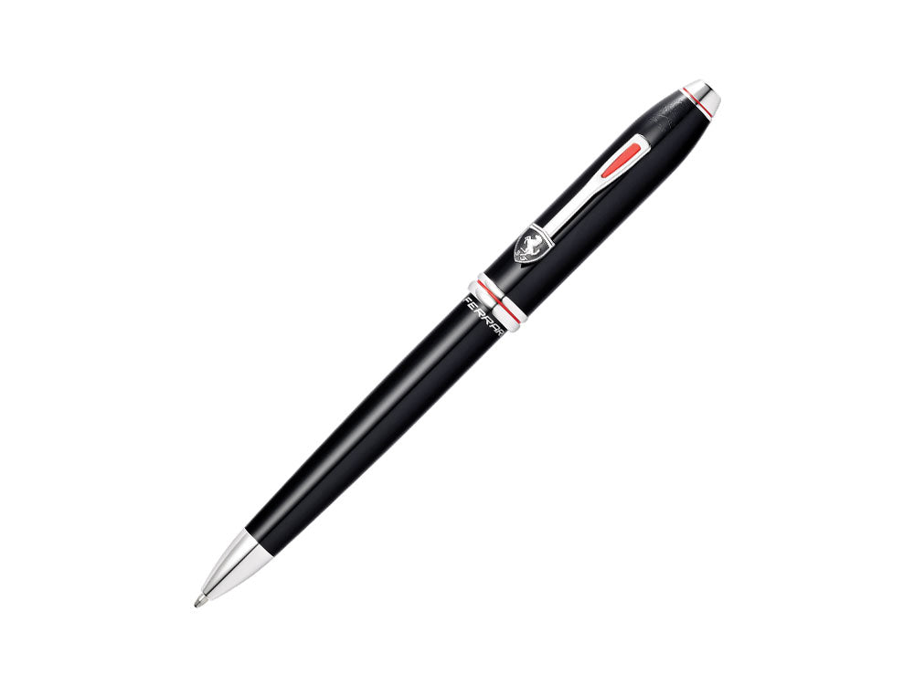 Stylo Bille Cross Ferrari Townsend, Laque, Noir, Poli, Rhodium, FR0042-56