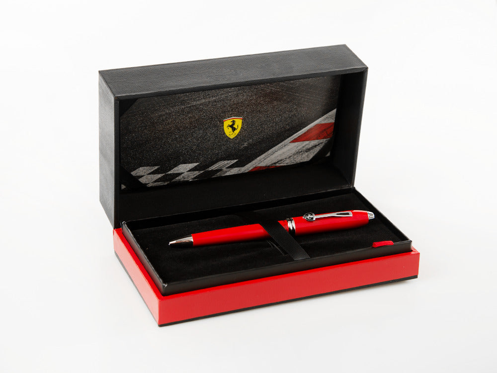 Stylo Bille Cross Ferrari Townsend, Laque, Rouge, Poli, Rhodium, FR0042-57