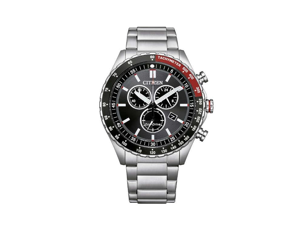 Montre à Quartz Citizen OF Chrono Sporty, Noir, 43 mm, 10 atm, AT2566-88E