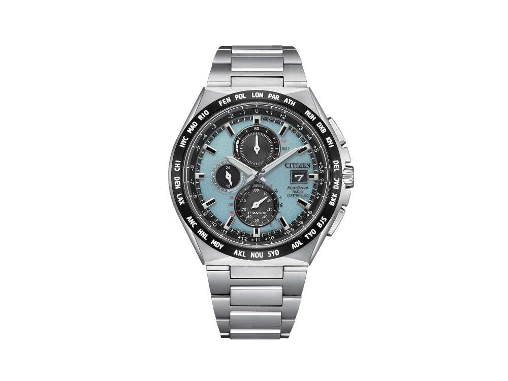Montre à Quartz Citizen H800 Super Titanium Radio Controlled, Bleu, AT8238-84M