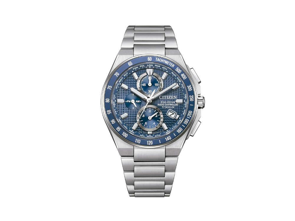 Montre à Quartz Citizen Radio Controlled, Eco Drive H804, Bleu, AT8396-59L