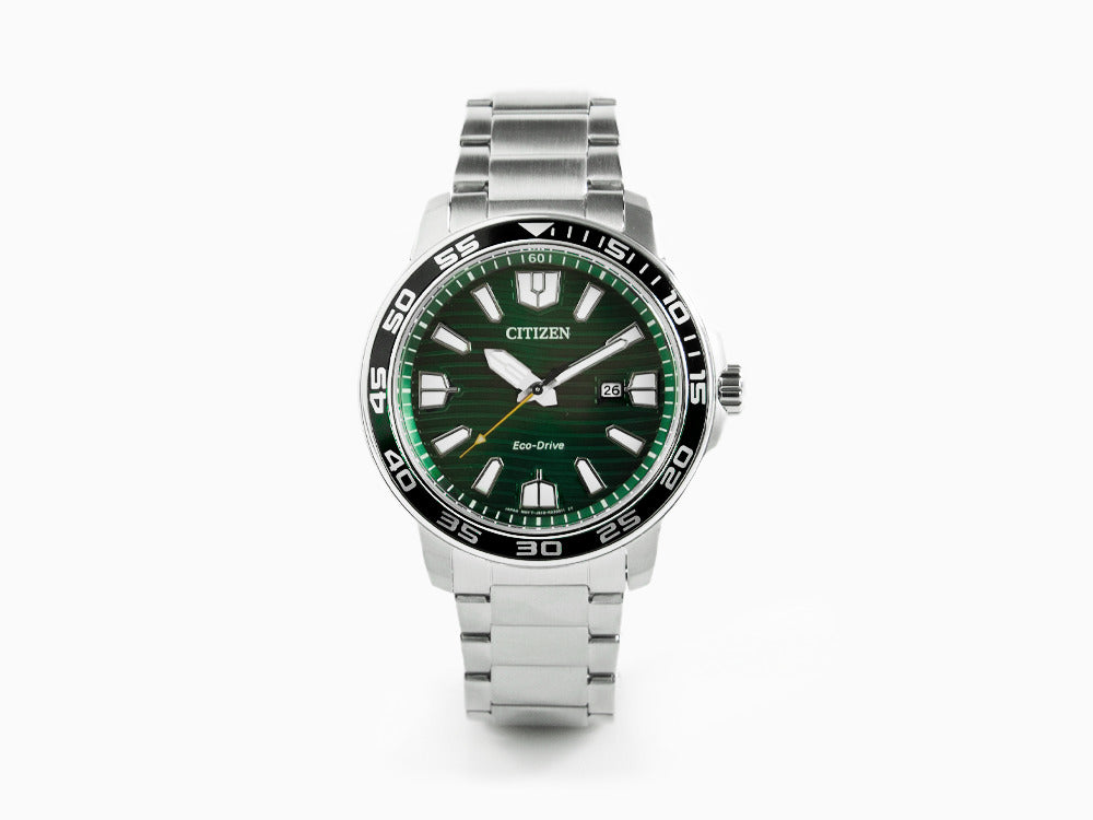 Montre à Quartz Citizen OF, Vert, 45,5mm, 10 atm, AW1526-89X