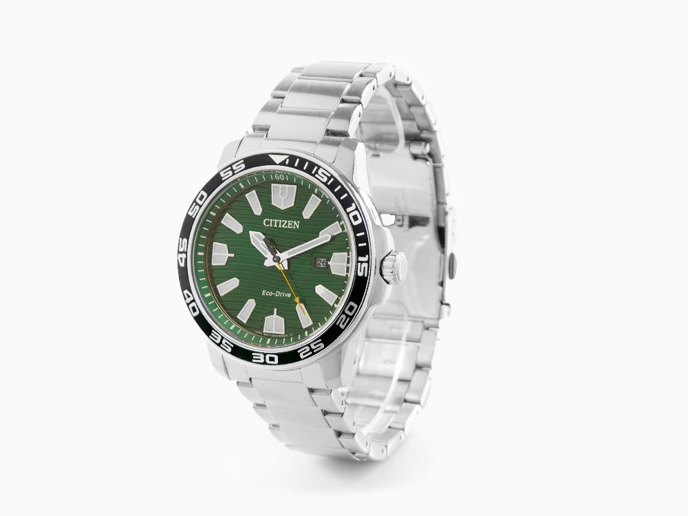 Montre à Quartz Citizen OF, Vert, 45,5mm, 10 atm, AW1526-89X