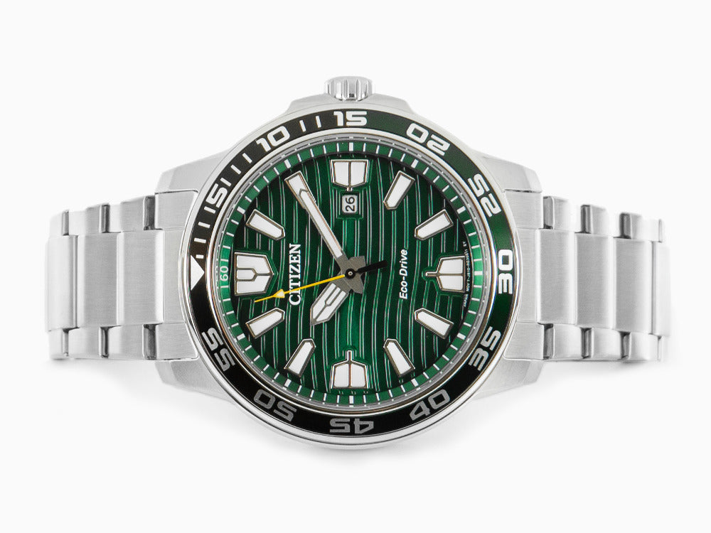 Montre à Quartz Citizen OF, Vert, 45,5mm, 10 atm, AW1526-89X