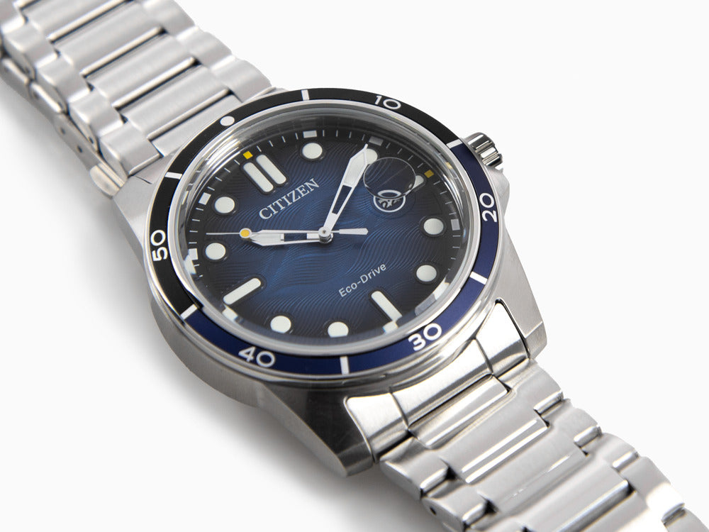 Montre à Quartz Citizen OF Marine 1810, Bleu, 41.5 mm, 10 atm, AW1810-85L