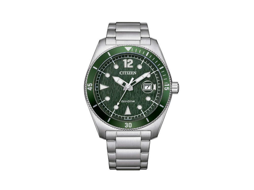 Montre à Quartz Citizen OF Marine 188, Vert, 43 mm, 10 atm, AW1880-55X