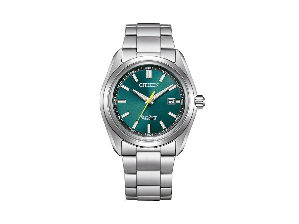 Montre à Quartz Citizen Super Titanium, 40 mm, Vert, 5 atm , AW1900-50X